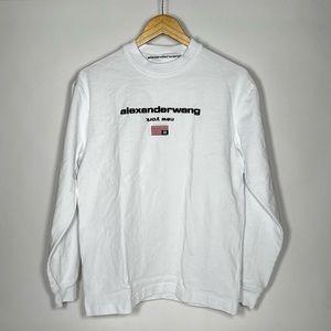 Alexander Wang New York Logo Embossed Crewneck Size XS